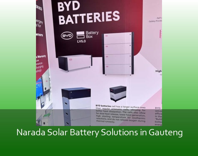 Narada Solar Battery Solutions in Gauteng